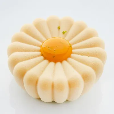Silicone flower mold, 6 pieces