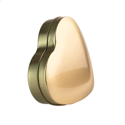 Scatola per biscotti con cuore d'oro, 123 x 120 x 30 mm