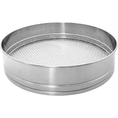 Grobes Sieb mit Rahmen aus Edelstahl, Ø 40 cm / 6.8 mm