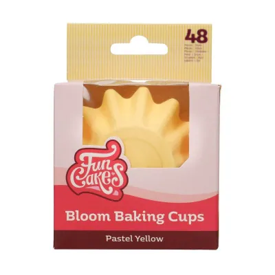 Cupcakes Förmchen Bloom Gelb, 48 Stück