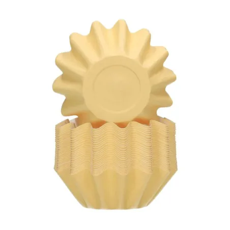 Cupcakes molds Bloom yellow, 48 pieces