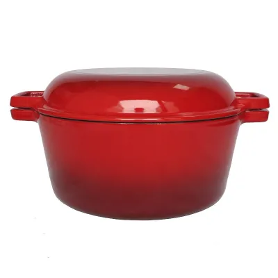 Set di pentole in ghisa per pane con coperchio 2in1, Ø 26 cm