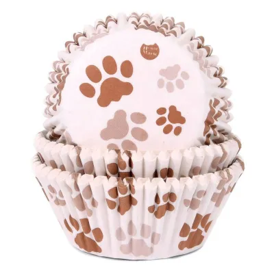 Cupcake Förmchen Pfoten, 50 Stück
