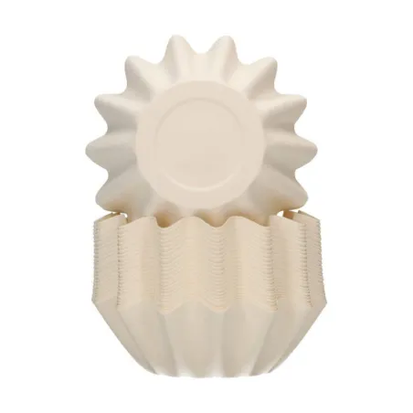 Stampi per cupcakes Bloom bianco, 48 pezzi