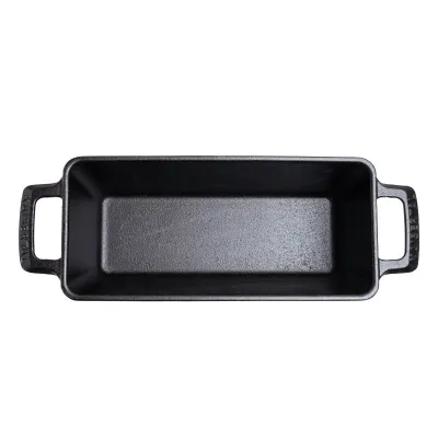 Cast iron pot set for bread, square, 28 x 12 cm