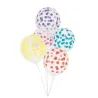 Ballon mit Punkten bunt, 5 Stück