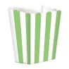 Scatola per popcorn a righe verdi, 5 pezzi