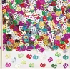 Konfetti Zahl 60 metallic bunt, 14 g