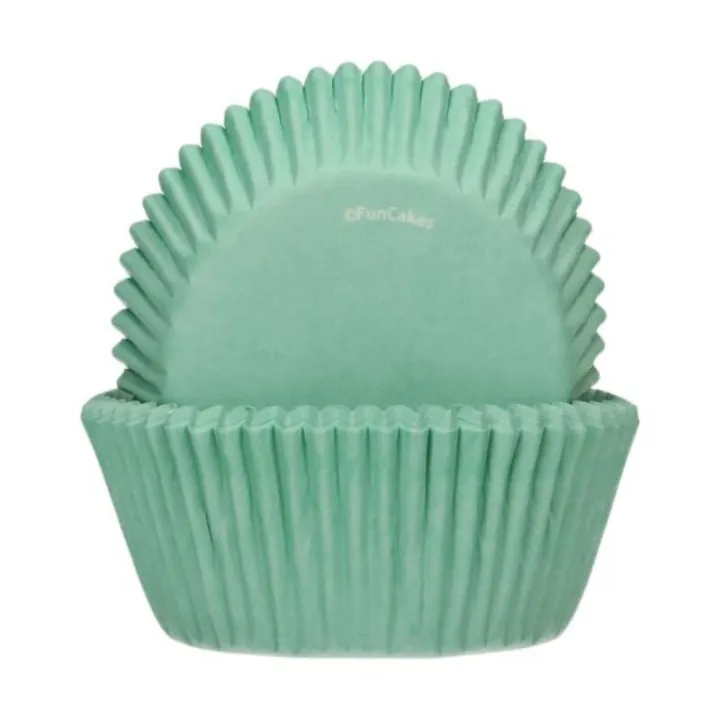 Tazze per cupcake FunCakes verde menta, 48 pezzi