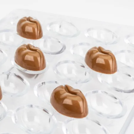 Praline mold lifelike coffee beans, 24 pieces