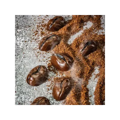 Stampo per cioccolato a forma di chicchi di caffè, 24 pezzi