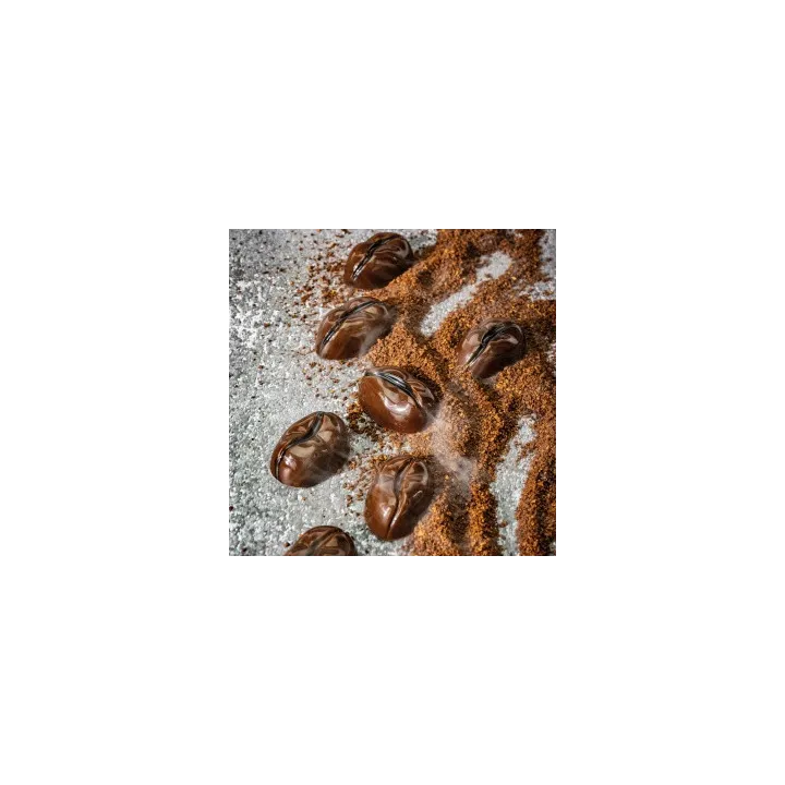 Stampo per cioccolato a forma di chicchi di caffè, 24 pezzi