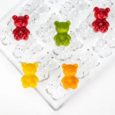 Praline mold bear, 20 pieces