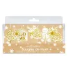 Candele di Natale bianche e oro, 8 pezzi