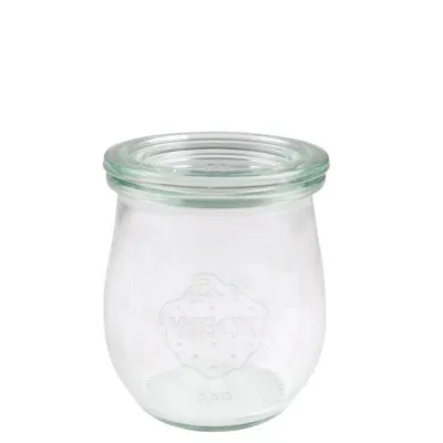 WECK Tulpen-Gläser 220 ml, 12 Stück inkl. Glasdeckel