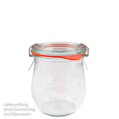 WECK Tulpen-Gläser 220 ml, 12 Stück inkl. Glasdeckel