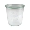 WECK Bocaux à pied, 580 ml avec bord rond de 100 mm, 6 pièces avec couvercle en verre