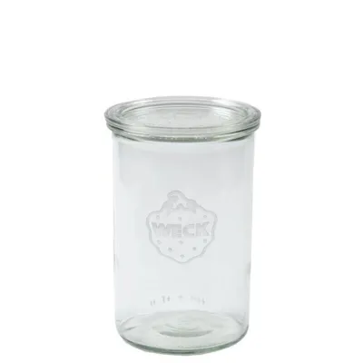 WECK Sturz-Gläser 160 ml mit 60 mm Rundrand, 12 Stück inkl. Glasdeckel