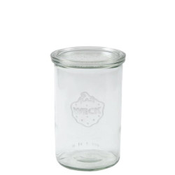 WECK Verres à pied 1 L, 6 pièces avec couvercle en verre