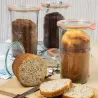 WECK Bocaux à pied 160 ml avec bord rond 60 mm, 12 pièces avec couvercle en verre