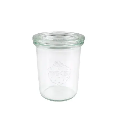 WECK Sturz-Gläser 160 ml mit 60 mm Rundrand, 12 Stück inkl. Glasdeckel