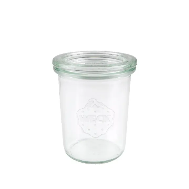 WECK Bocaux à pied 160 ml avec bord rond 60 mm, 12 pièces avec couvercle en verre