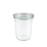 WECK Bocaux à pied 160 ml avec bord rond 60 mm, 12 pièces avec couvercle en verre