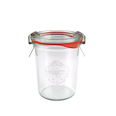 WECK Sturz-Gläser 160 ml mit 60 mm Rundrand, 12 Stück inkl. Glasdeckel