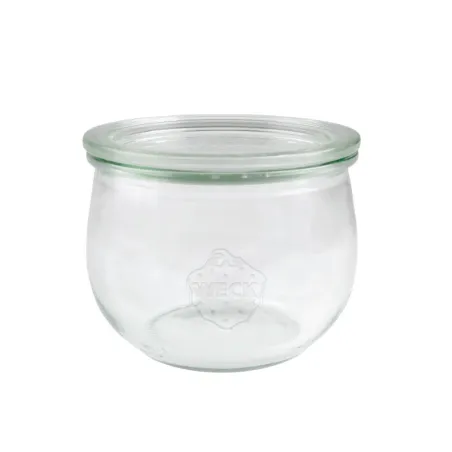 WECK tulip jars, 580 ml with 100 mm round rim, 6 pieces incl. glass lids