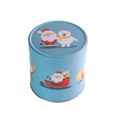 Keksdose Santa & Eisbär Ø 117 x 120 mm