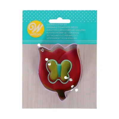 Wilton Ausstecher Tulpe & Schmetterling