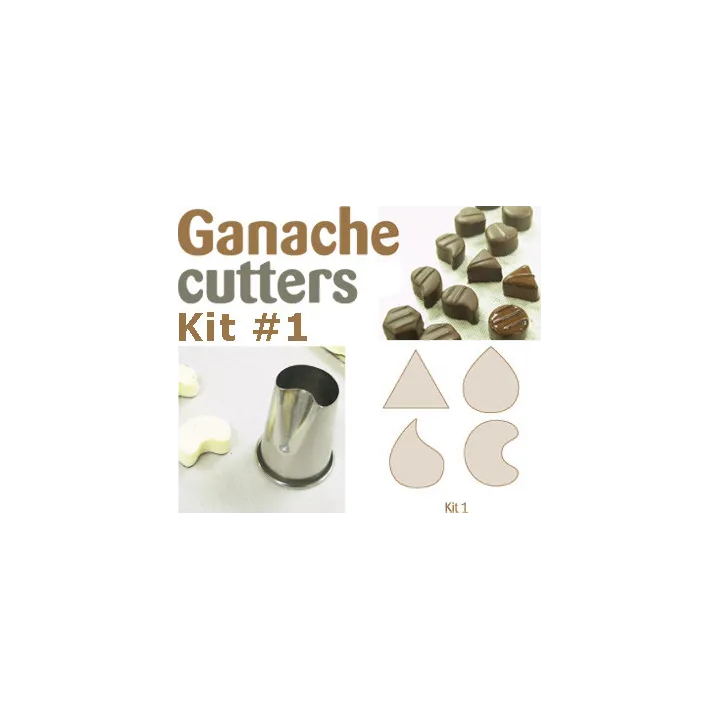Ganache Ausstecher Set 1, 4-teilig