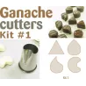 Ganache Ausstecher Set 1, 4-teilig