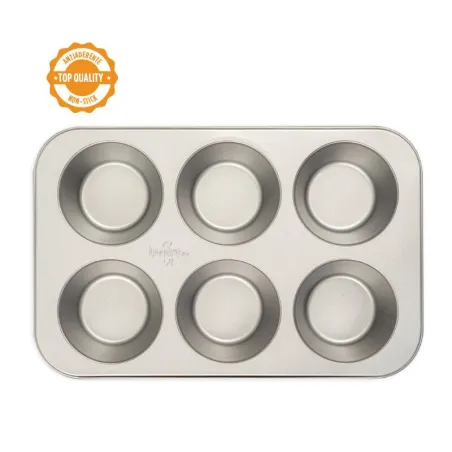 Cupcake baking tin for 6 jumbo cupcakes