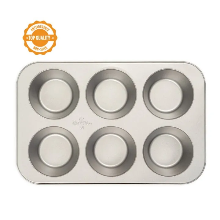Teglia per cupcake per 6 cupcake giganti