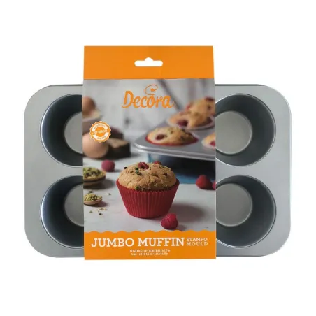Cupcake baking tin for 6 jumbo cupcakes