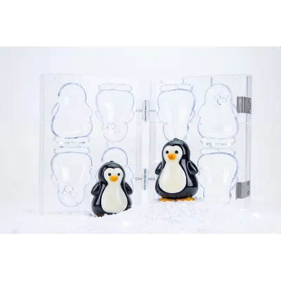 Stampo per cioccolato 3D Piguin, 4 pezzi
