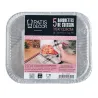 Moule à pâtisserie en aluminium 15 x 12,5 cm, 5 pièces