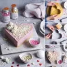 Cake ring Heart Ø 8 cm x 4.5 cm for elegant cakes and cookies