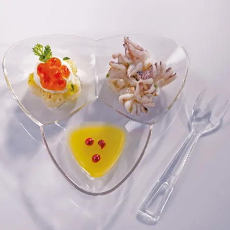 Container for 30ml appetizers or desserts, 25 pieces