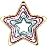 Wilton cookie cutter set stars wavy, 6 pieces