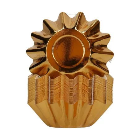 Bloom Gold cupcake cases, 48 pieces
