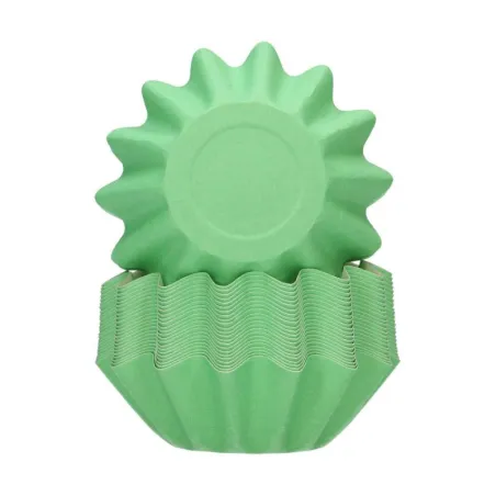 Stampi per cupcake verdi Bloom, 48 pezzi