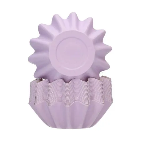 Cupcakes molds Bloom pastel purple, 48 pieces