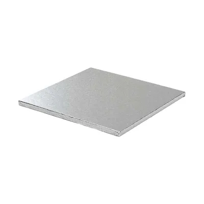 Tortenplatte carré 36 cm, Silber