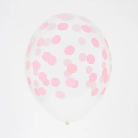 Palloncino con puntini rosa, 5 pezzi