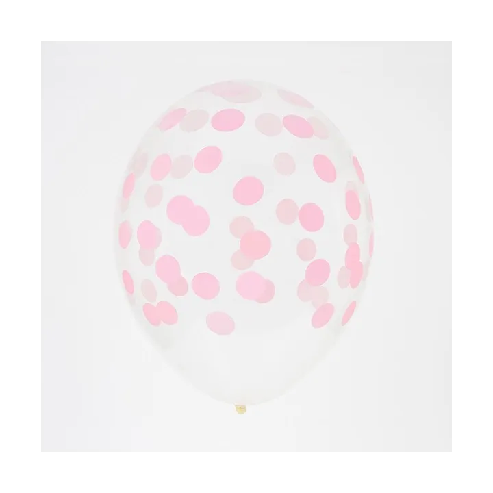 Ballon mit Rosa Punkten, 5 Stück