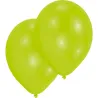Lime green balloons, 10 pieces