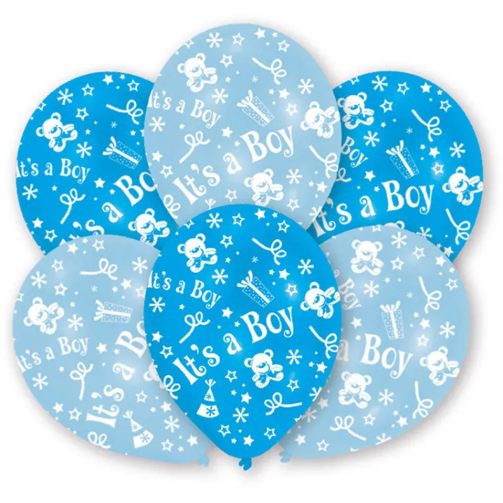 Ballon It`s a Boy, 6 Stück