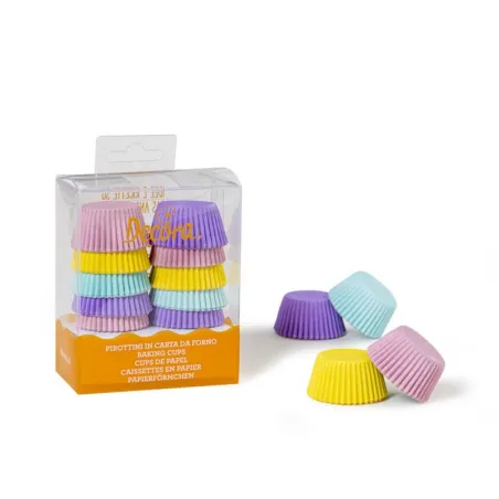 Mini cupcake cases Pastel, 200 pieces